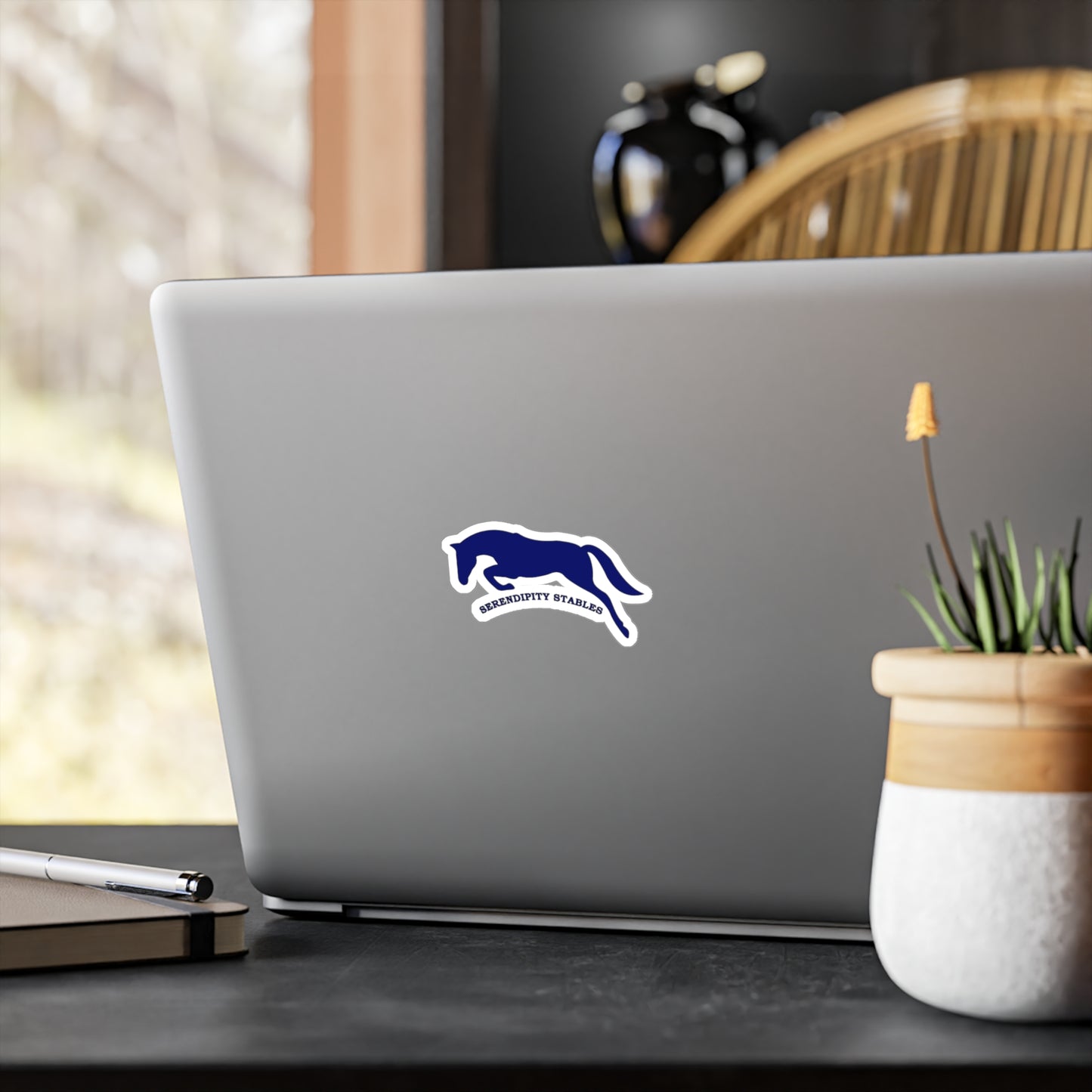 Serendipity Stables - Vinyl Decal Navy