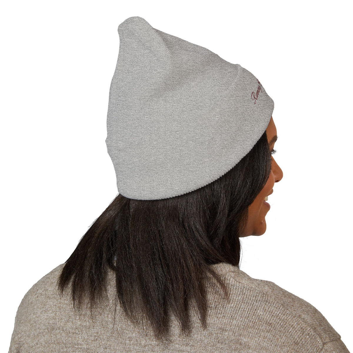 Running on Pennie's Farm Embroidered Cuffed Beanie