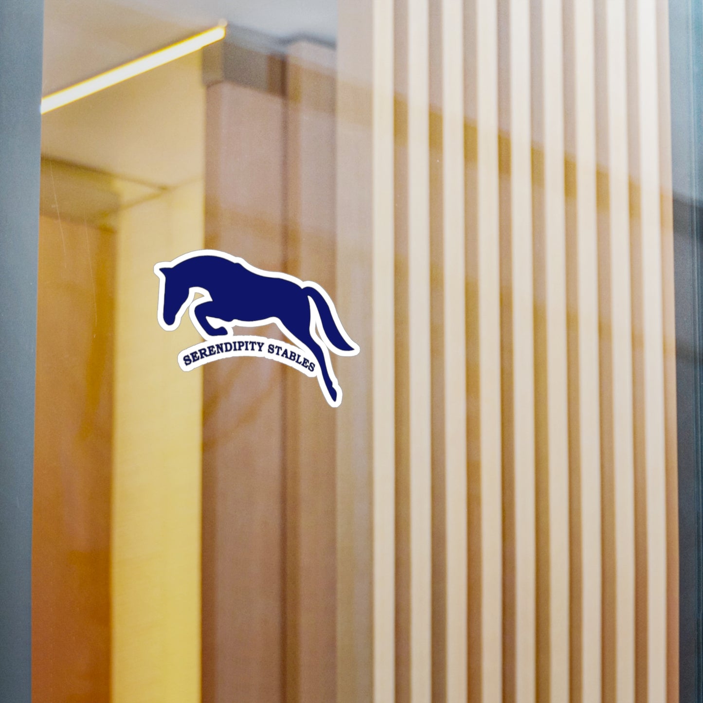 Serendipity Stables - Vinyl Decal Navy
