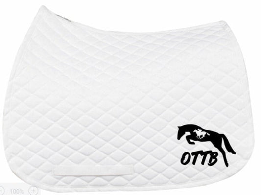 Custom Horse English All Purpose Saddle Pad - Jumping OTTB thoroughbred Tuffrider pad
