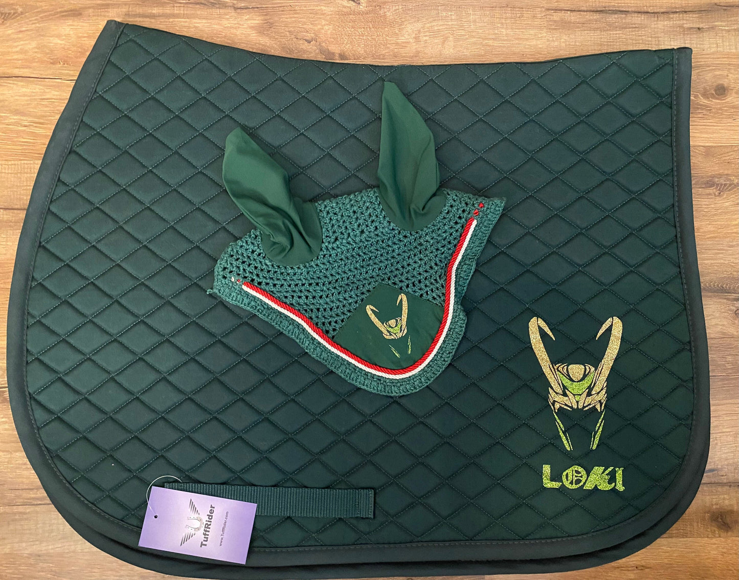 Thor and Loki - Horse all purpose saddle pad and bonnet