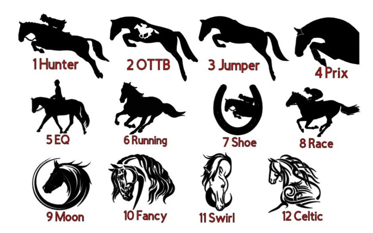 Custom horse bonnet - Pick design. Matches custom pads