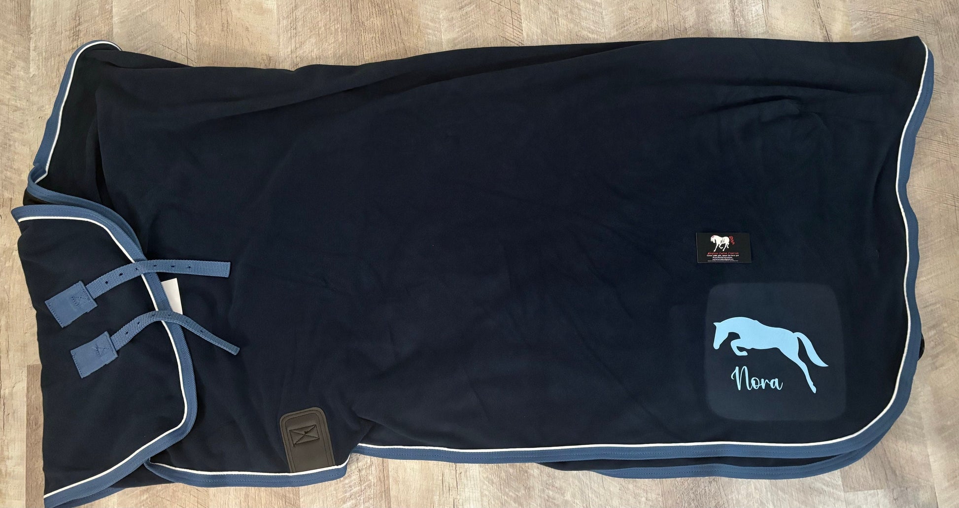 Custom Personalized Horse Pony Sheet Fleece Cooler - Design and Name