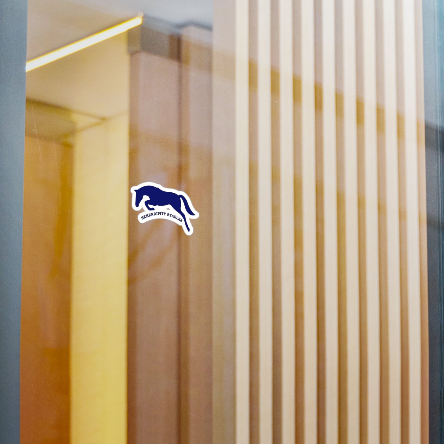 Serendipity Stables -  Vinyl Decal Navy