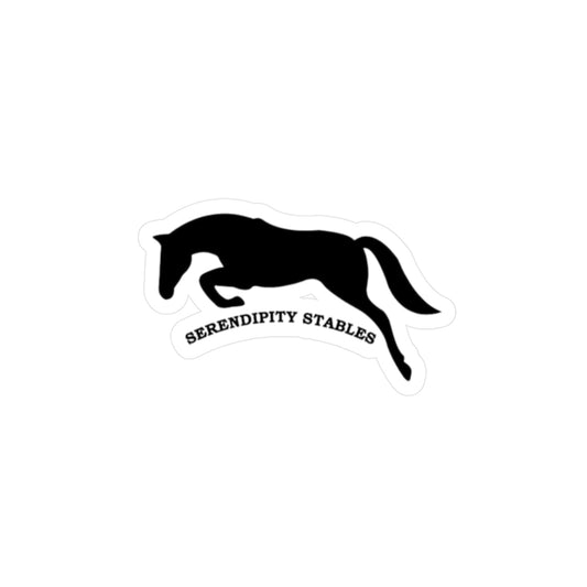 Serendipity Stables - Vinyl Decal Black