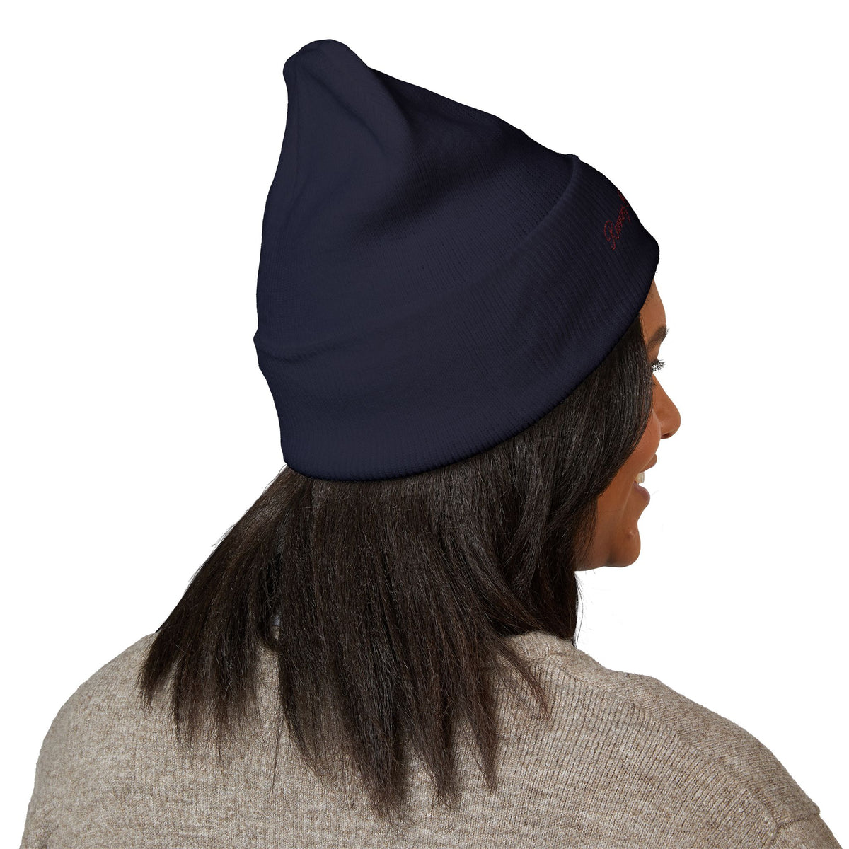 Running on Pennie's Farm Embroidered Cuffed Beanie