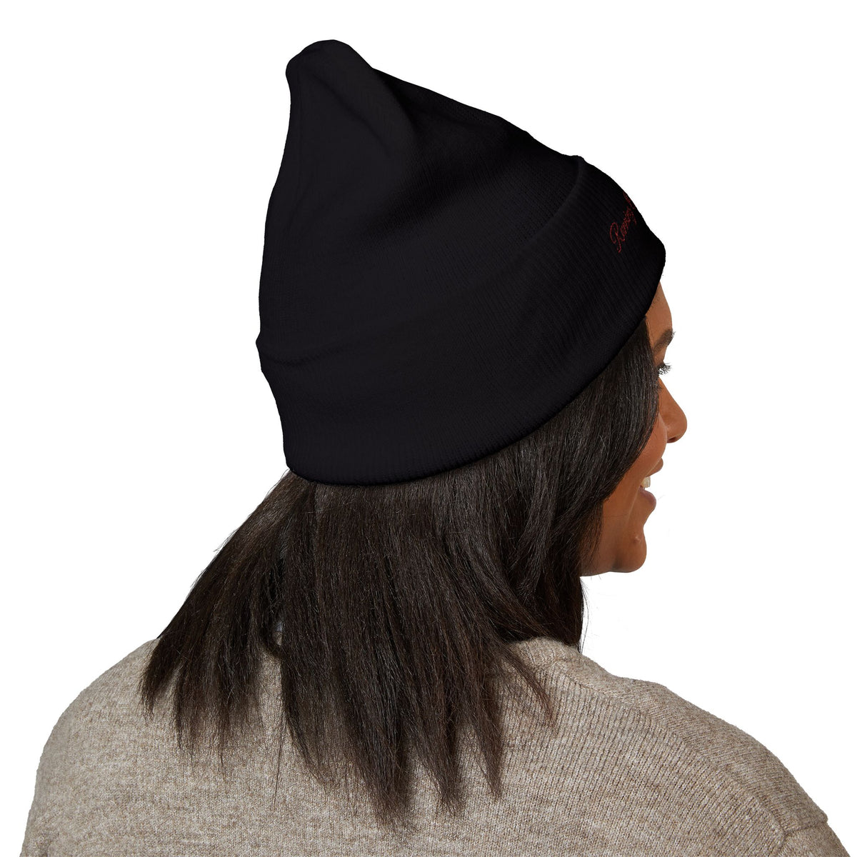 Running on Pennie's Farm Embroidered Cuffed Beanie