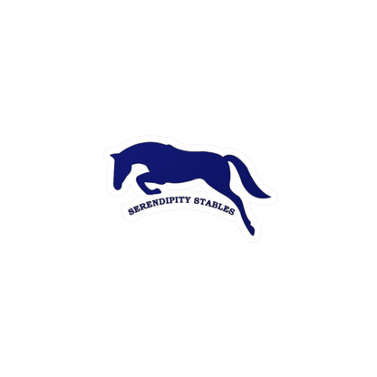 Serendipity Stables -  Vinyl Decal Navy