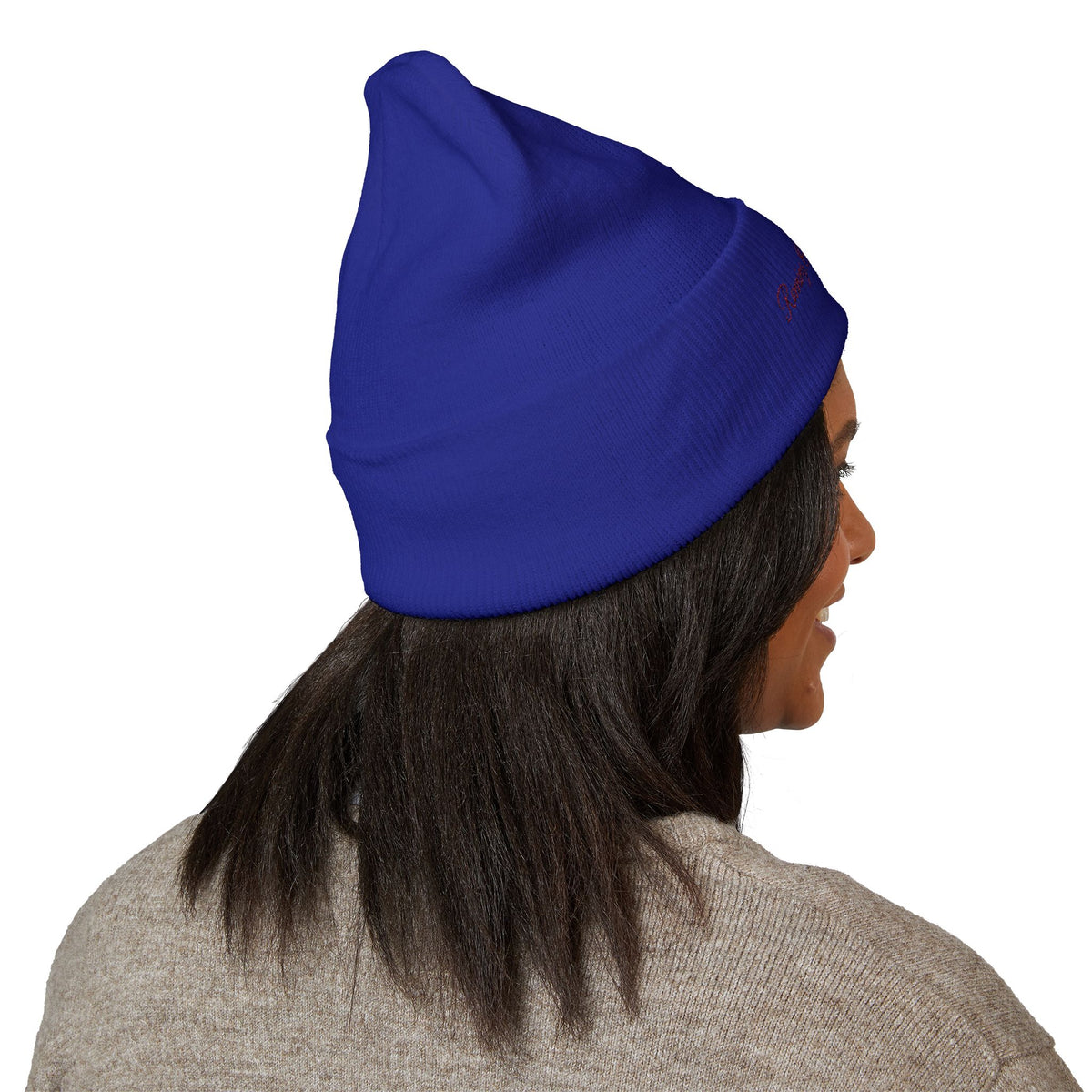 Running on Pennie's Farm Embroidered Cuffed Beanie