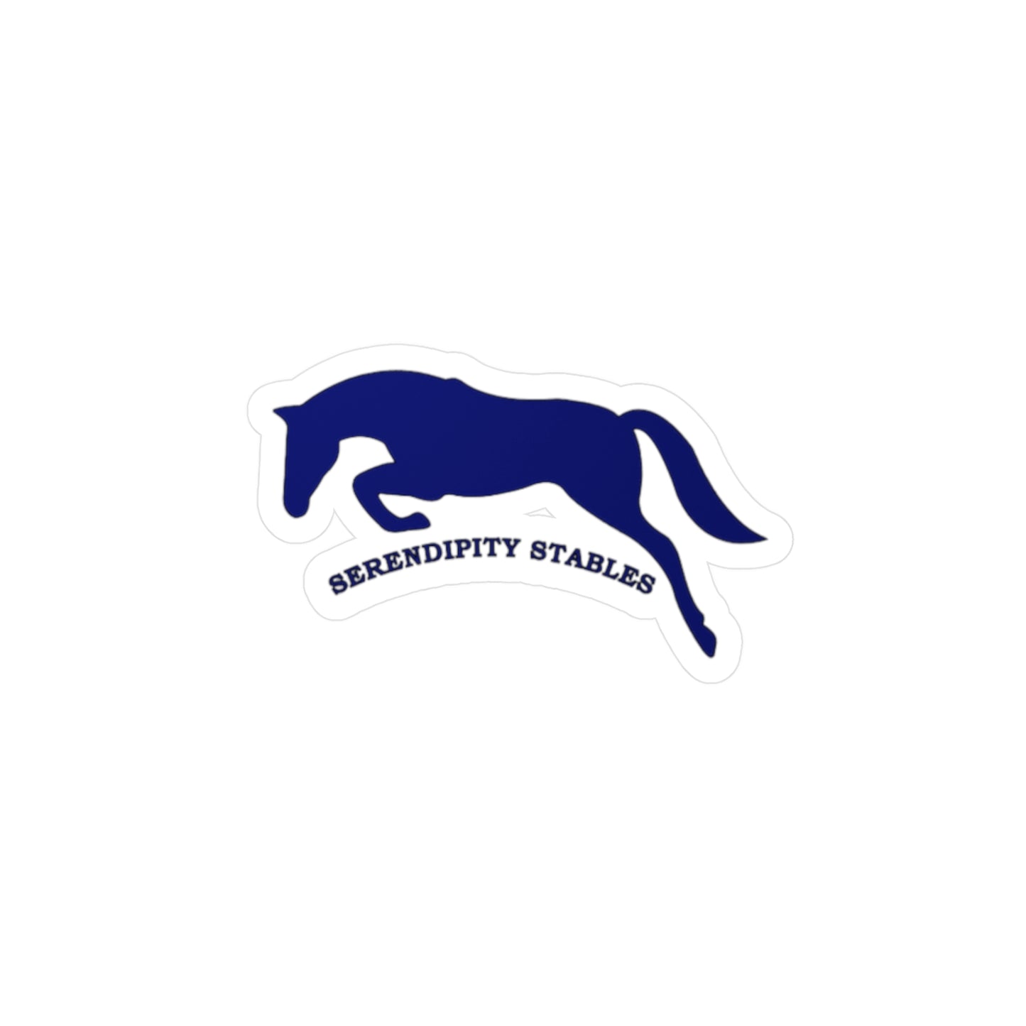 Serendipity Stables -  Vinyl Decal Navy