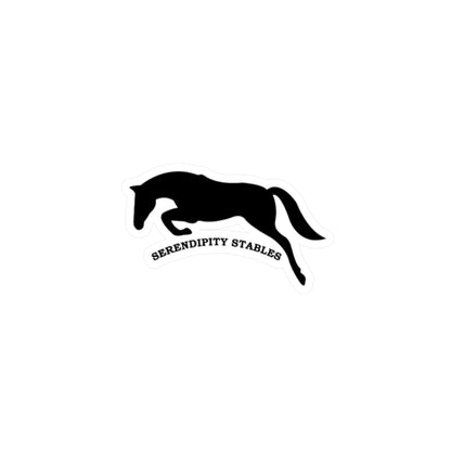 Serendipity Stables - Vinyl Decal Black