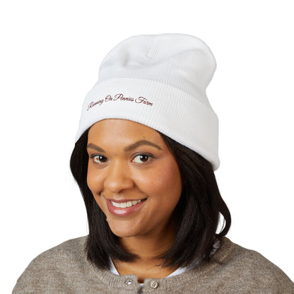 Running on Pennie's Farm Embroidered Cuffed Beanie