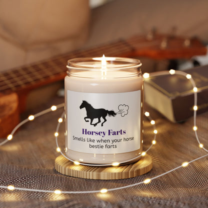 Equestrian Horse Gift - Candle - Smells like Horsey Farts