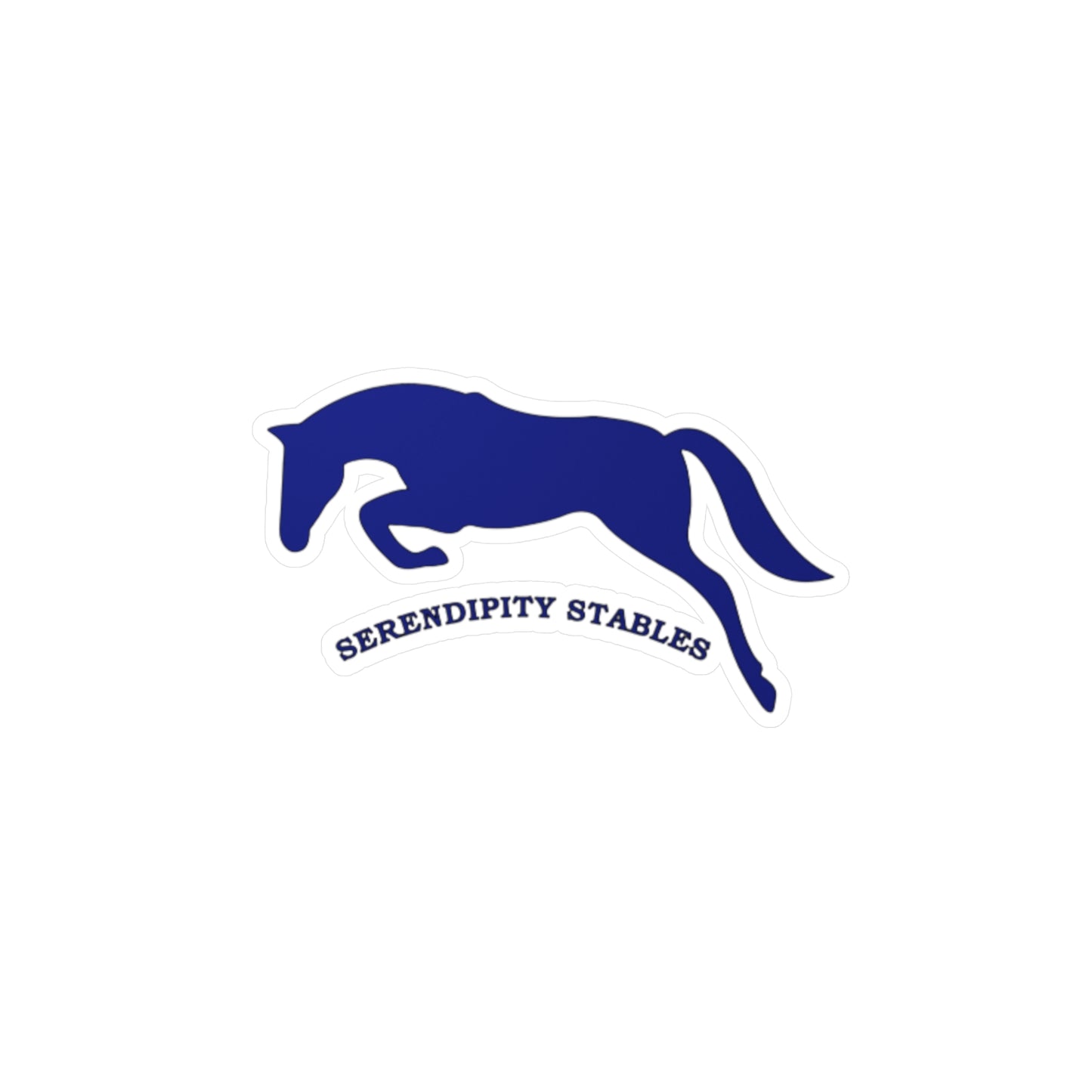 Jumping Horse Vinyl Decal – Serendipity Stables Sticker