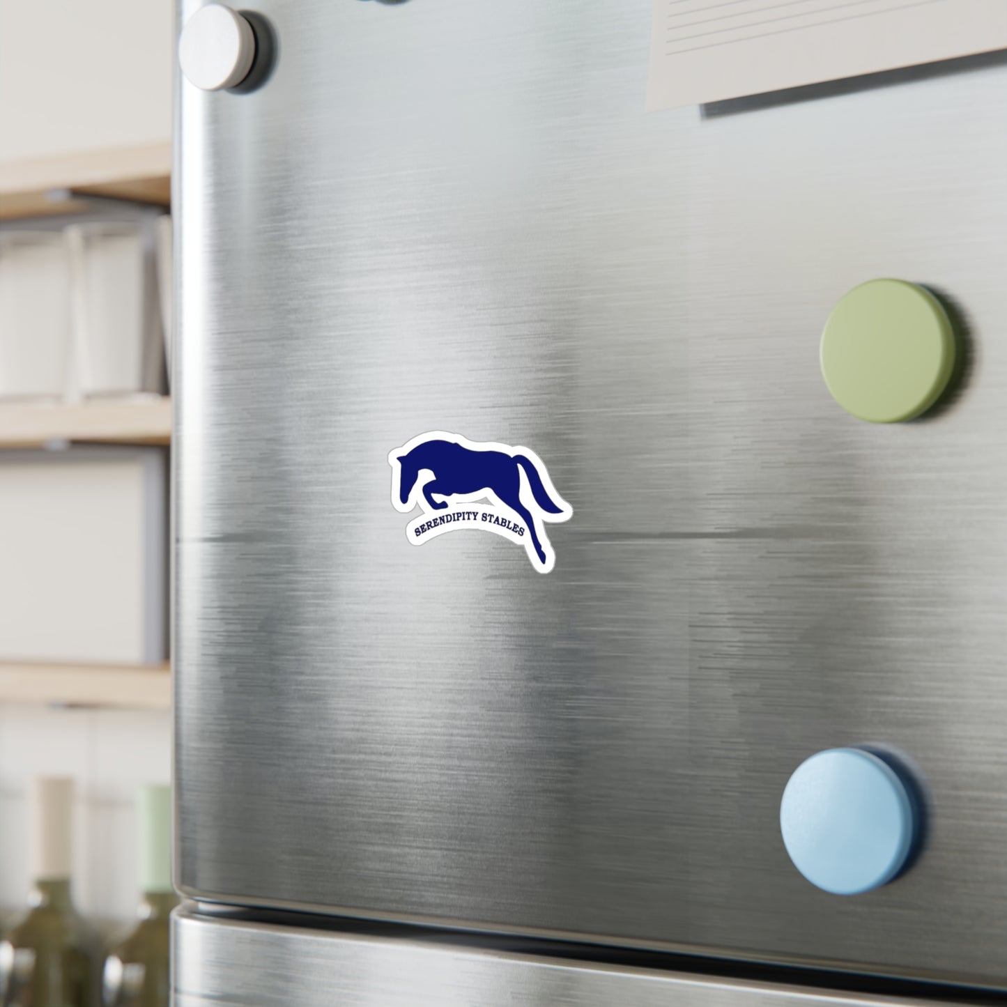 Serendipity Stables -  Vinyl Decal Navy