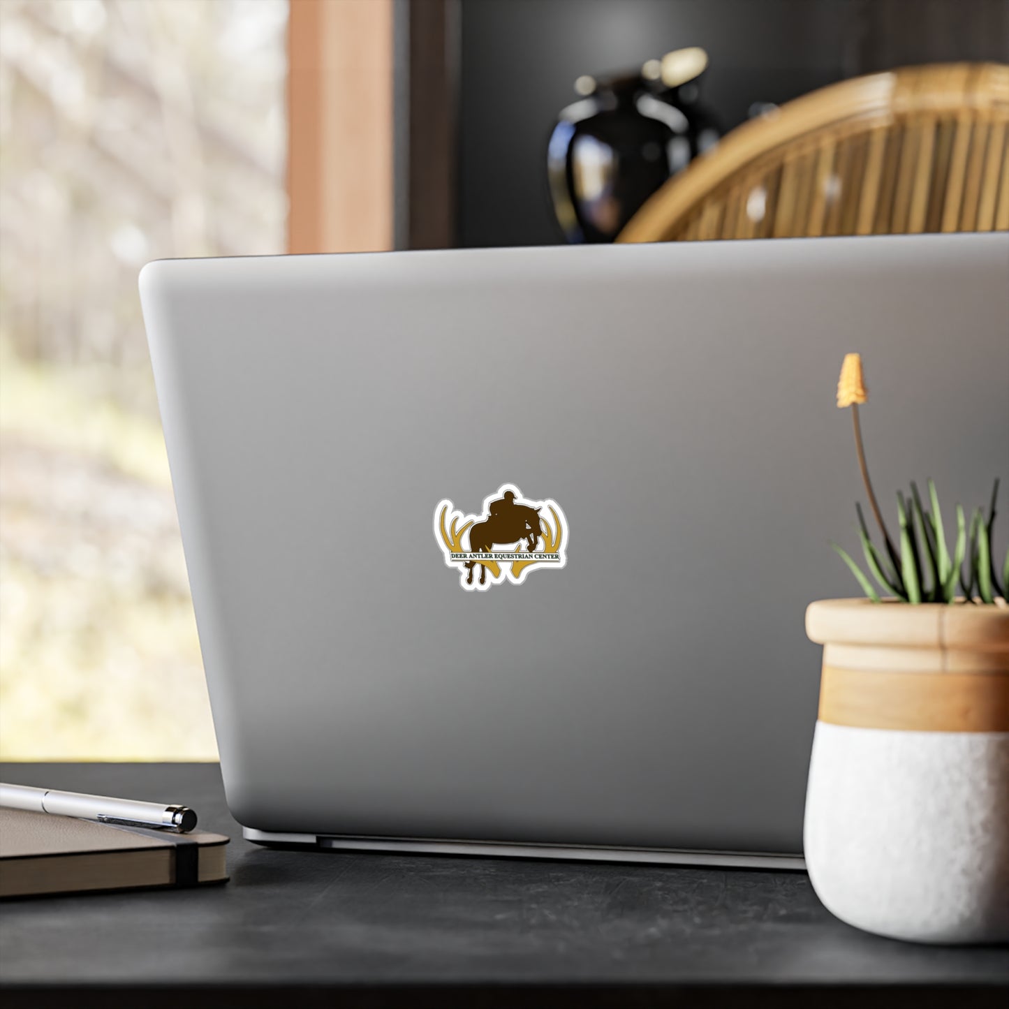 Deer Antler Equestrian - Kiss-Cut Vinyl Decals