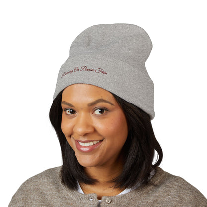 Running on Pennie's Farm Embroidered Cuffed Beanie