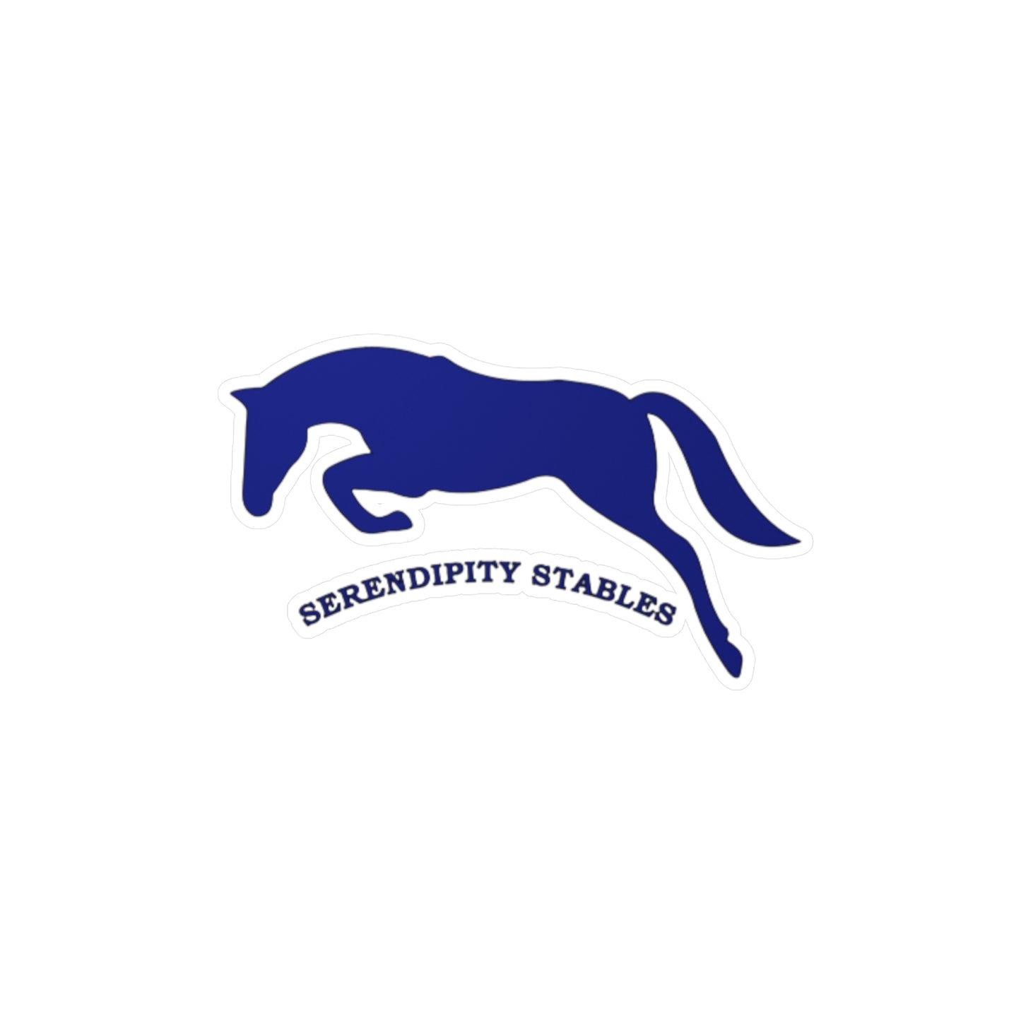 Jumping Horse Vinyl Decal – Serendipity Stables Sticker