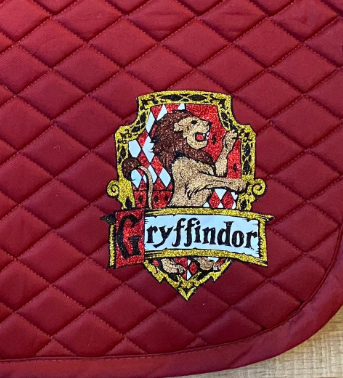 Custom Personalized Horse English Saddle Pad - Harry Potter Hogwart's Gryffindor