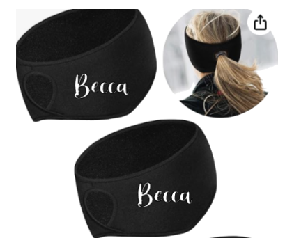 Barn items - personalized ponytail headband