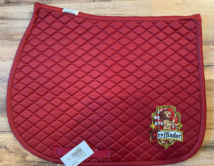 Custom Personalized Horse English Saddle Pad - Harry Potter Hogwart's Gryffindor