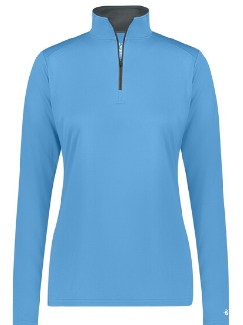 Running On Pennies Farm -  Long sleeve Zip Wicking Polo
