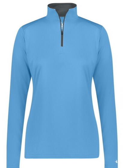 Running On Pennies Farm -  Long sleeve Zip Wicking Polo