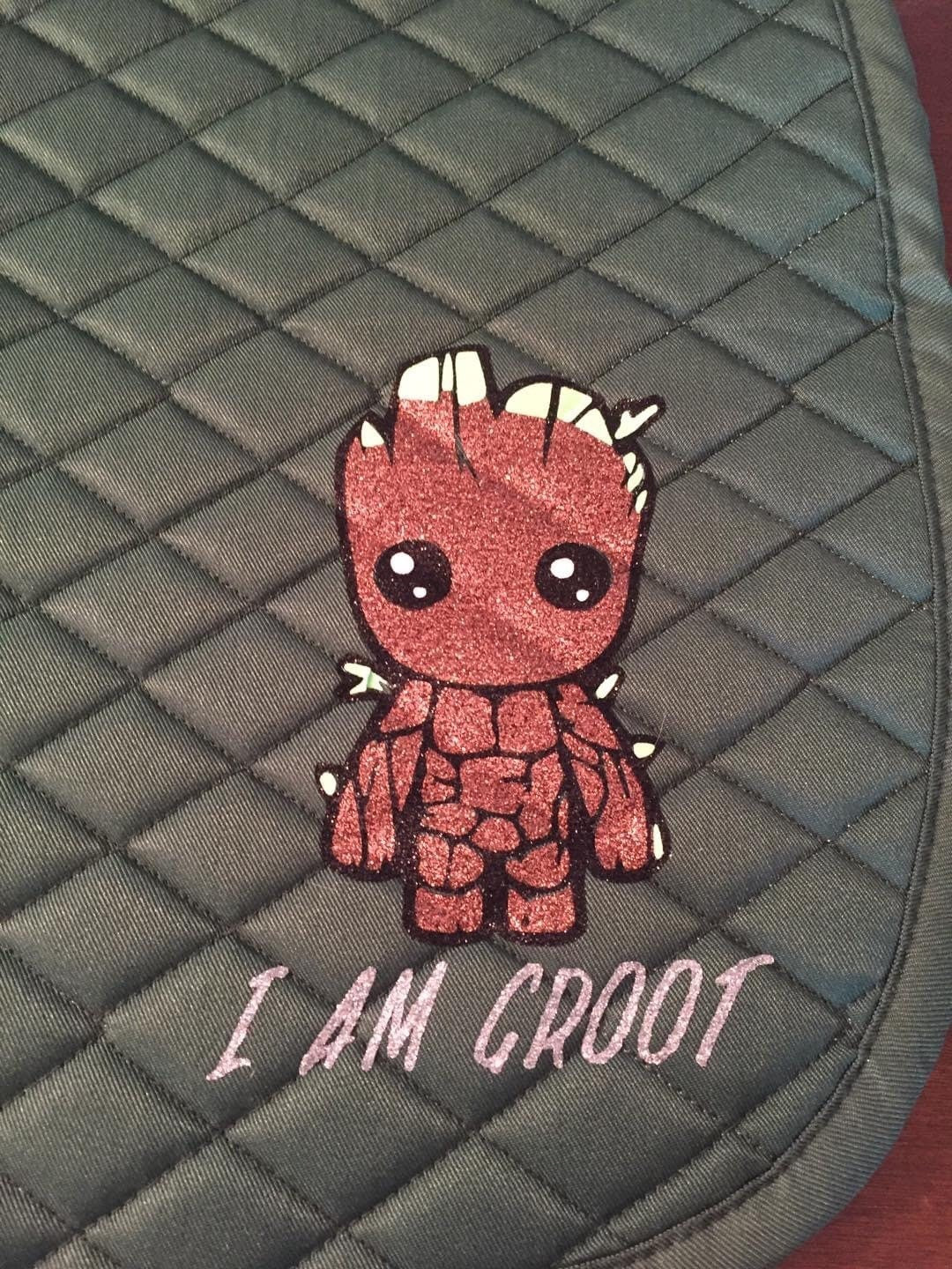 Custom Horse English Saddle Pad - Baby Yoda, No Touchy, Groot, Stitch & Quarantine