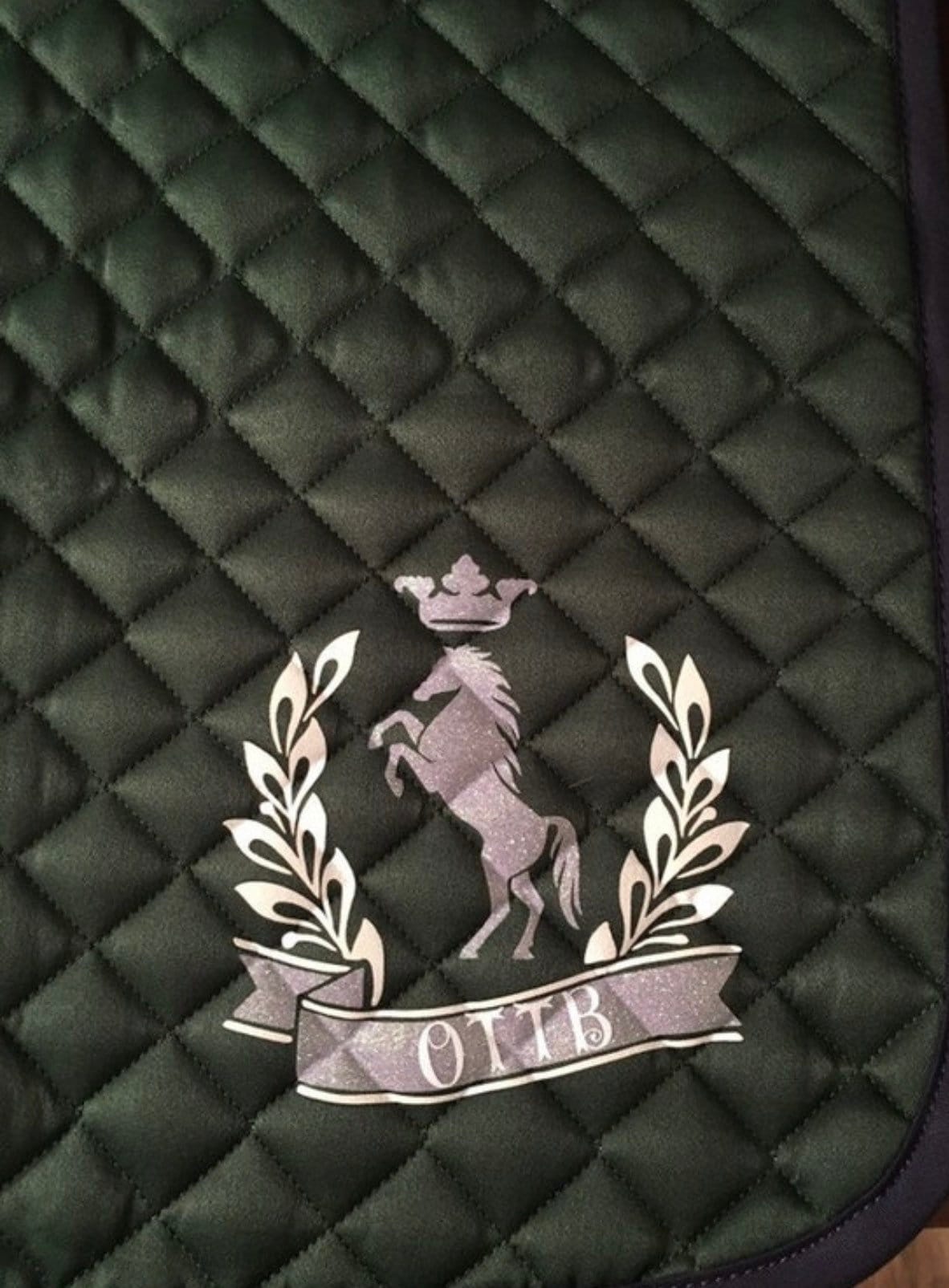 Custom Horse English Saddle Pad - OTTB pad