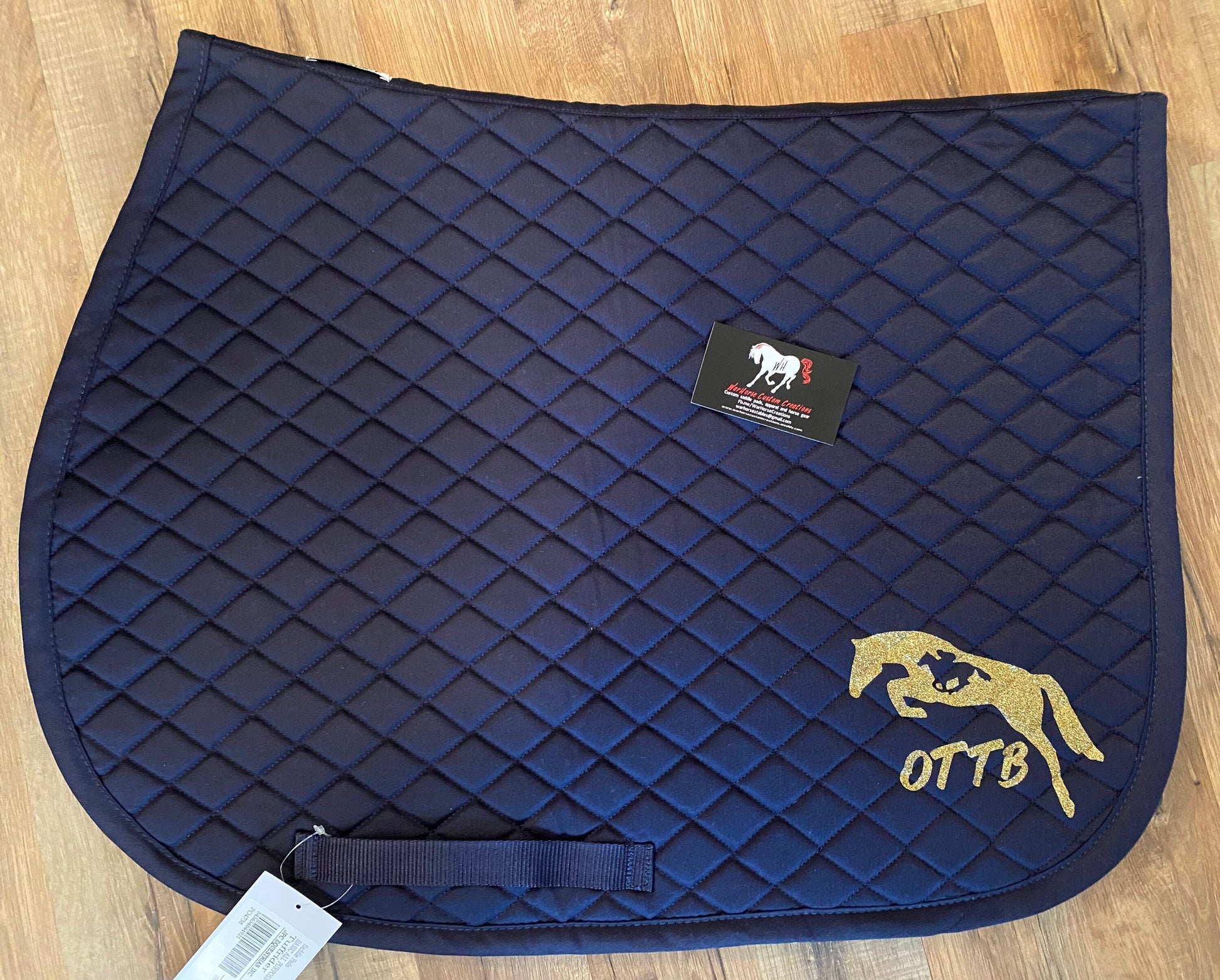 Custom Horse English All Purpose Saddle Pad - Jumping OTTB thoroughbred - lots of pad colors!