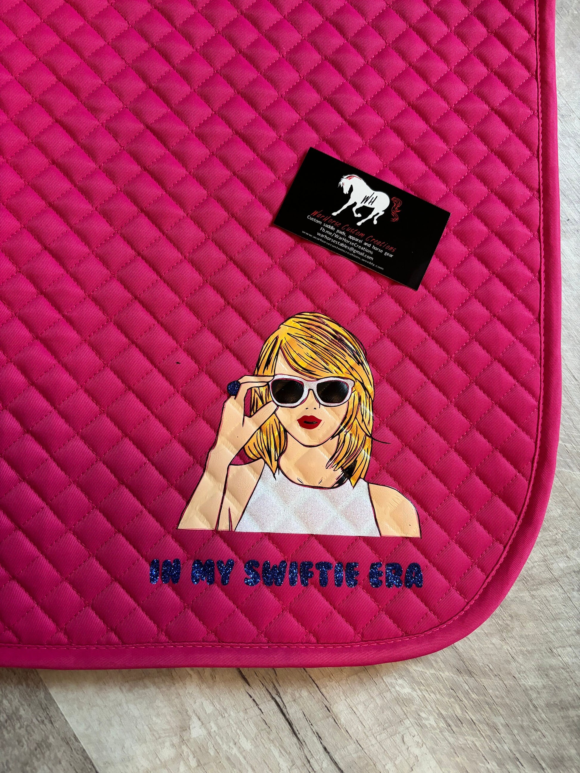 Custom Horse English Saddle Pad - Taylor Swift Swiftie Era