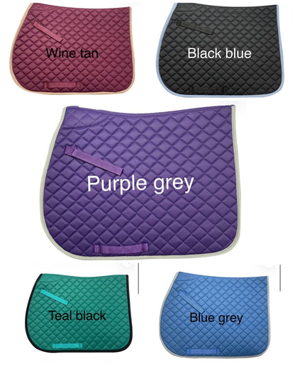 Custom Horse English All Purpose Jump Saddle Pad - WINTER Christmas Holiday GIFT - lots of pad colors!