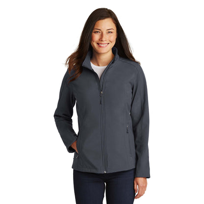 Apparel - Ladies Softshell Jacket with OTTB Thoroughbred Design